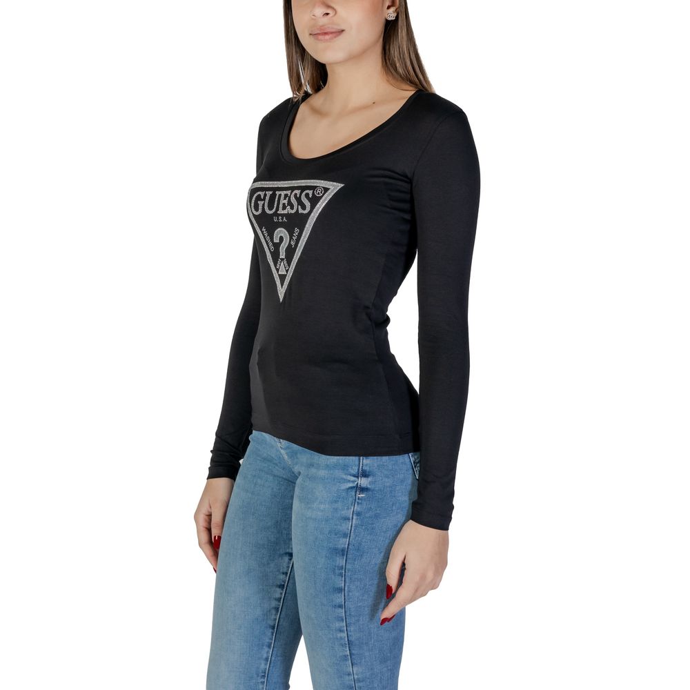 Guess Schwarze Baumwolle Tops & T-Shirt