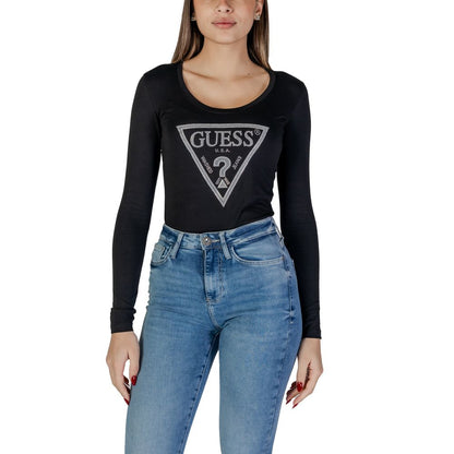 Guess Schwarze Baumwolle Tops & T-Shirt