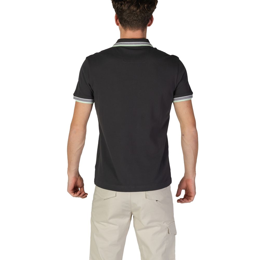 Hugo Boss Graues Baumwoll-Poloshirt