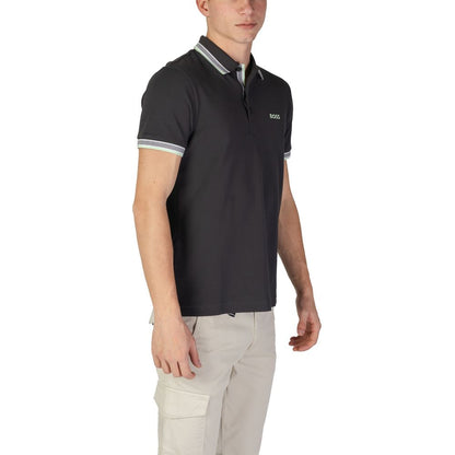 Hugo Boss Graues Baumwoll-Poloshirt