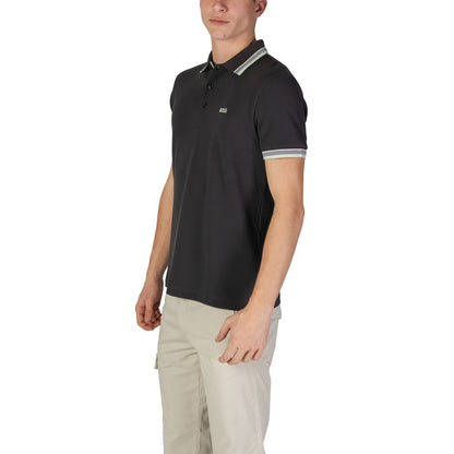 Hugo Boss Graues Baumwoll-Poloshirt