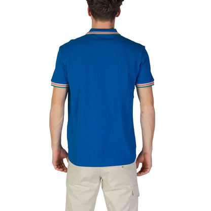 Hugo Boss Blaues Baumwoll-Poloshirt