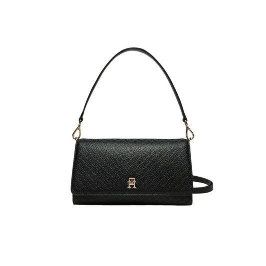 Tommy Hilfiger Schwarze Polyethylen-Handtasche