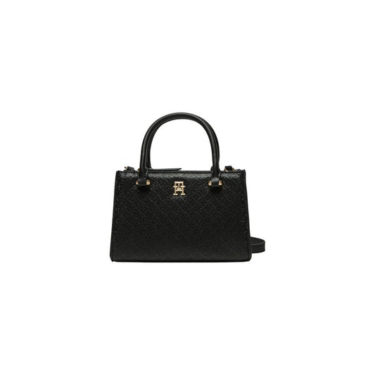 Tommy Hilfiger Schwarze Polyethylen-Handtasche