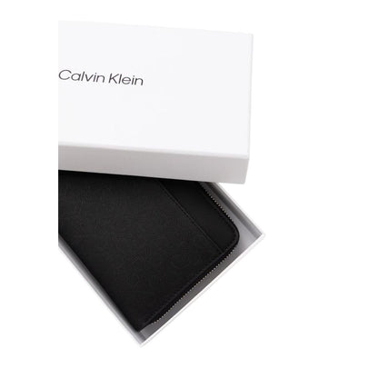 Calvin Klein Schwarzes Portemonnaie aus Polyethylen