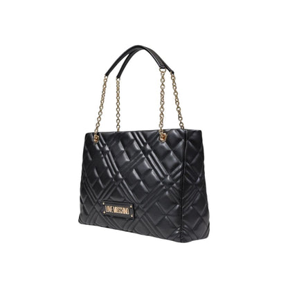 Love Moschino Schwarze Polyethylen-Handtasche