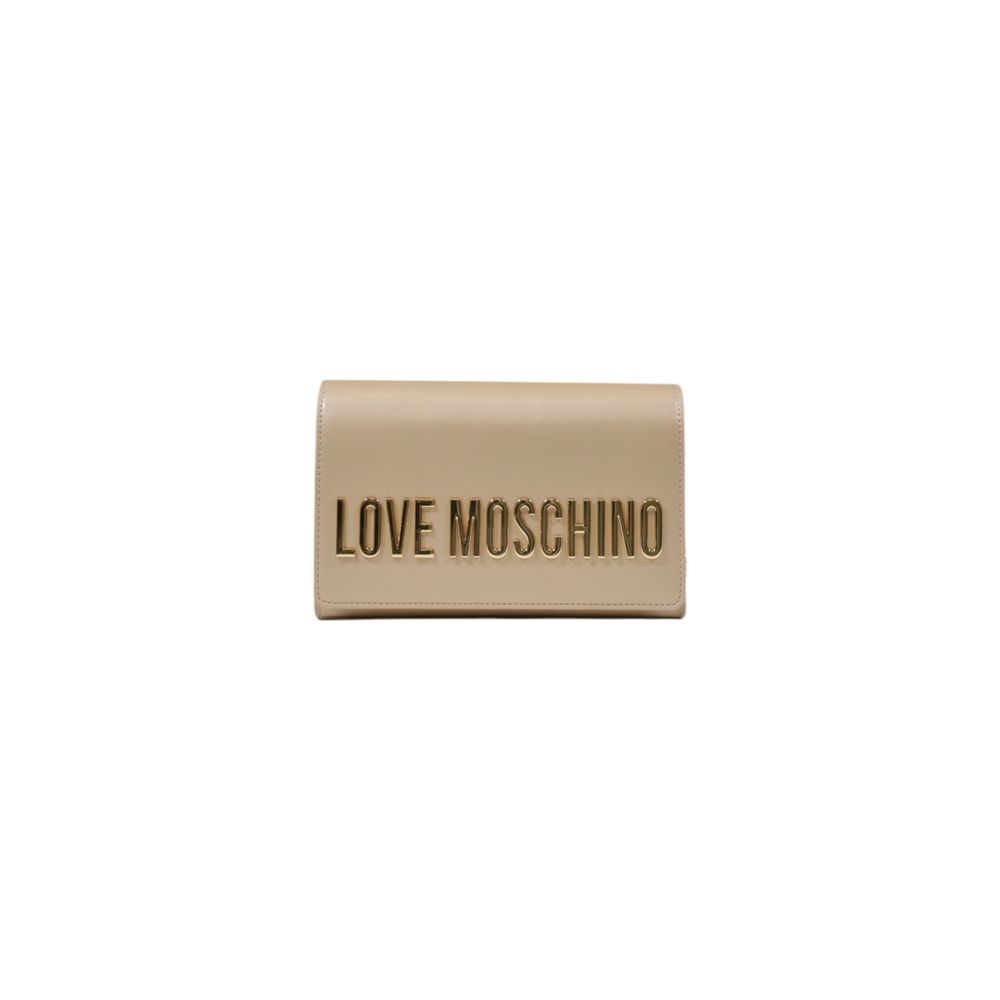 Love Moschino Goldene Polyethylen-Handtasche