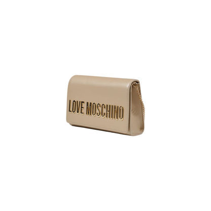 Love Moschino Goldene Polyethylen-Handtasche