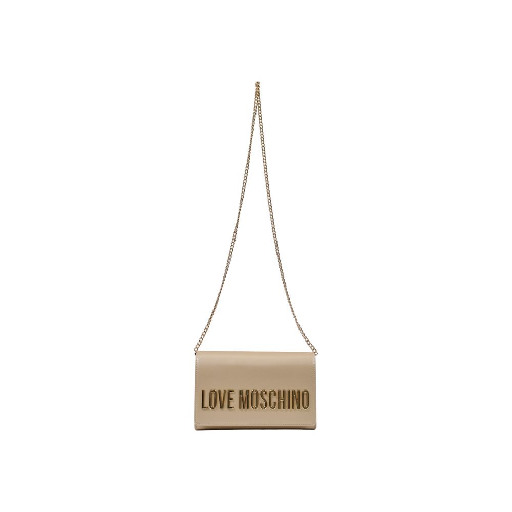 Love Moschino Goldene Polyethylen-Handtasche