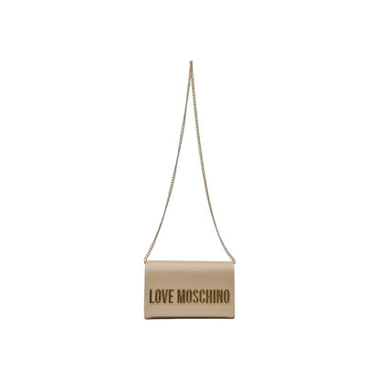 Love Moschino Goldene Polyethylen-Handtasche