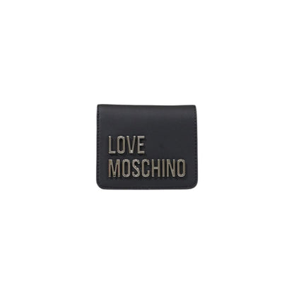 Love Moschino Graue Polyethylen-Brieftasche