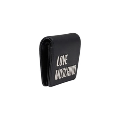 Love Moschino Graue Polyethylen-Brieftasche