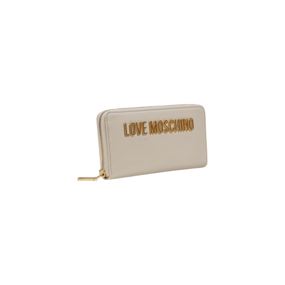 Love Moschino Beige Polyethylen Brieftasche