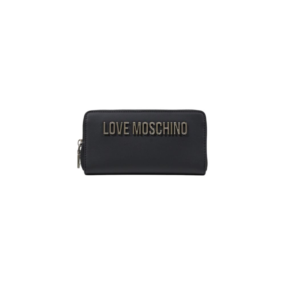 Love Moschino Graue Polyethylen-Brieftasche