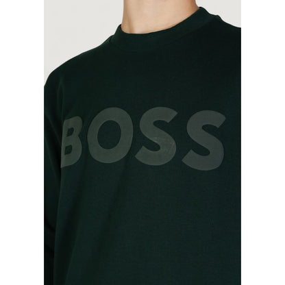 Hugo Boss Grüner Baumwollpullover