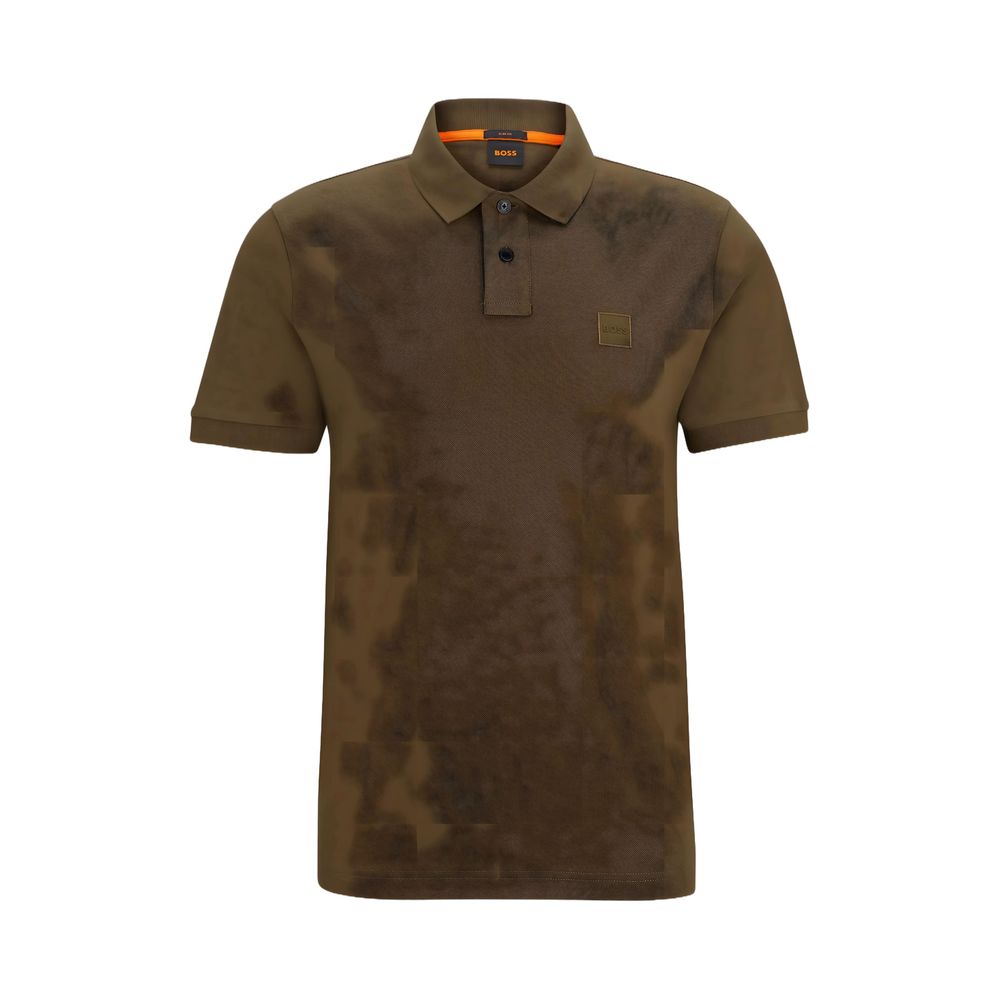 Hugo Boss Grünes Baumwoll-Poloshirt