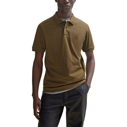 Hugo Boss Grünes Baumwoll-Poloshirt