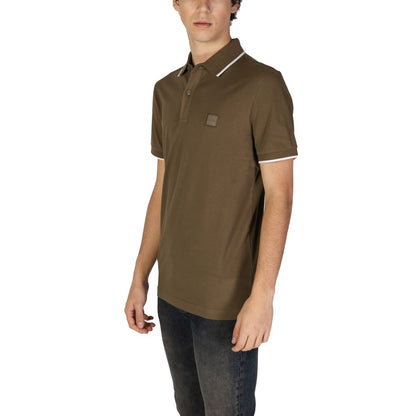 Hugo Boss Grünes Baumwoll-Poloshirt