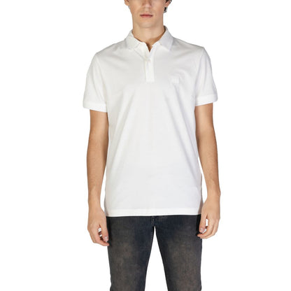 Hugo Boss Weißes Baumwoll-Poloshirt