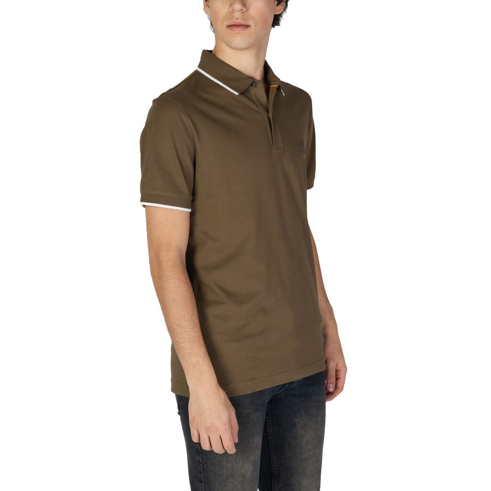 Hugo Boss Grünes Baumwoll-Poloshirt