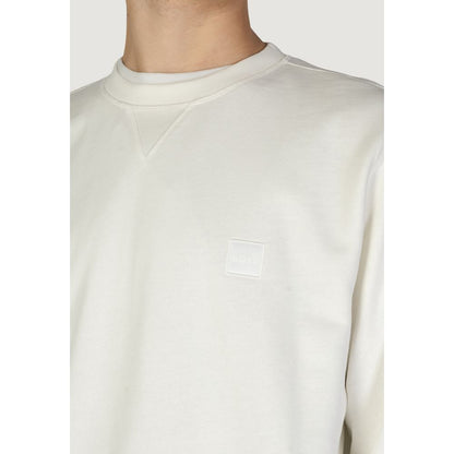 Hugo Boss Weißer Baumwollpullover