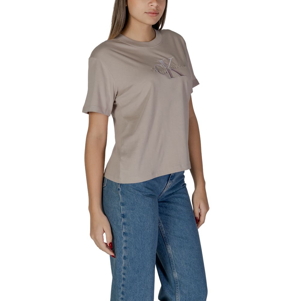 Calvin Klein Jeans Graue Baumwolle Tops & T-Shirt