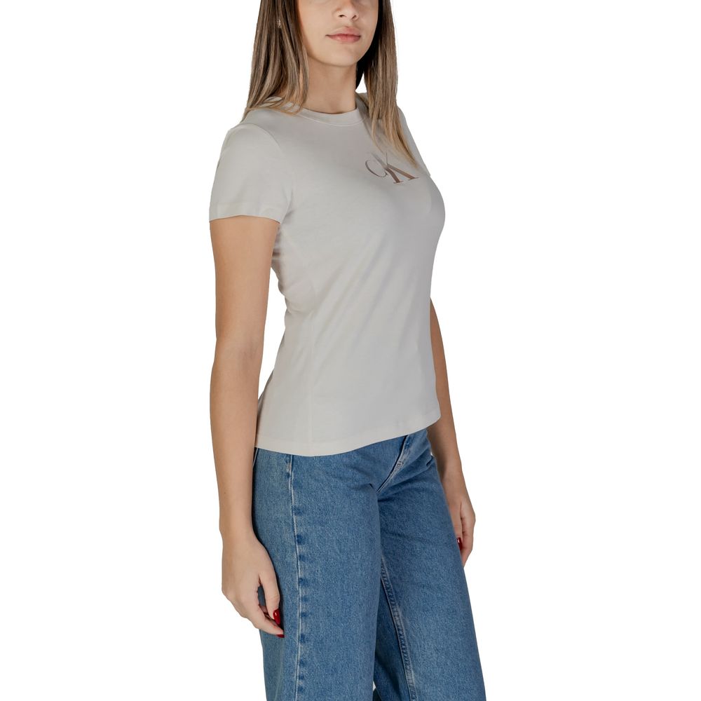 Calvin Klein Jeans Beige Baumwolle Tops & T-Shirt