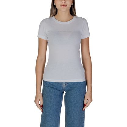 Calvin Klein Jeans Weiße Baumwoll-Oberteile & T-Shirt