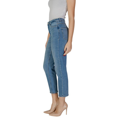 ICHI Hellblaue Baumwolljeans & Hose