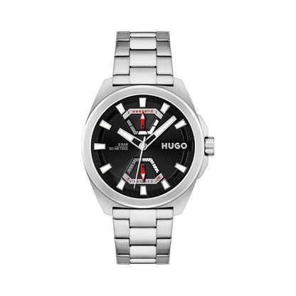 Hugo Boss Graue Uhr aus Edelstahl