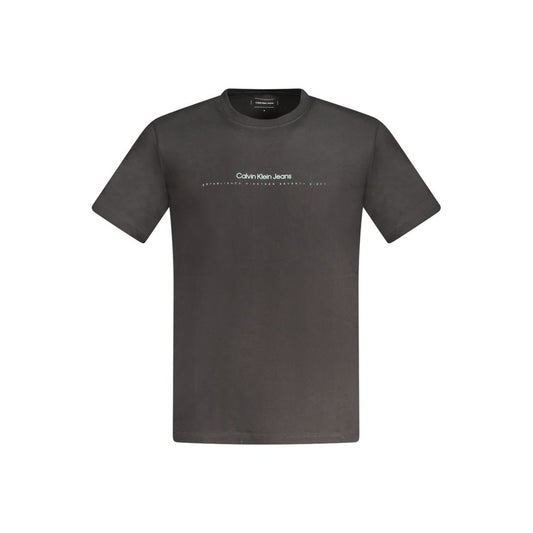 Calvin Klein Schwarzes T-Shirt aus Baumwolle