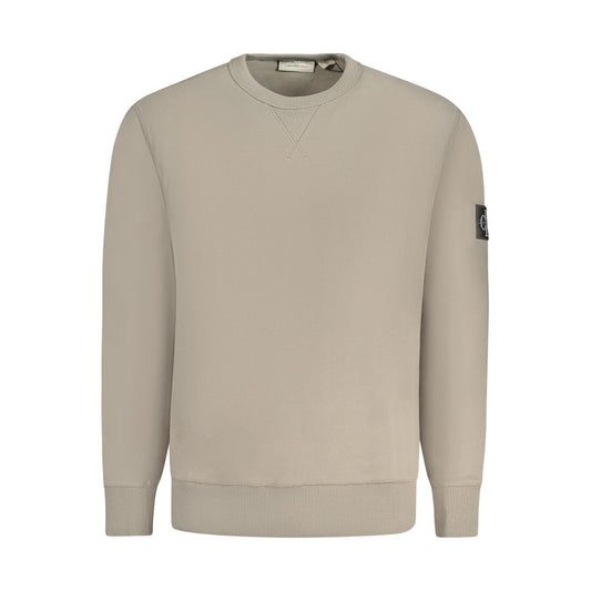 Calvin Klein Beigefarbener Baumwollpullover