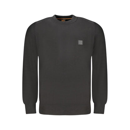 Hugo Boss Schwarzer Baumwollpullover