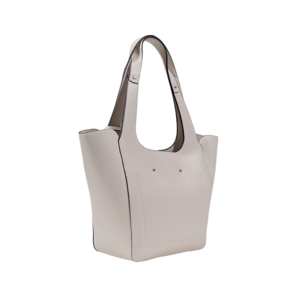 Guess Cremefarbene Polyethylen-Handtasche