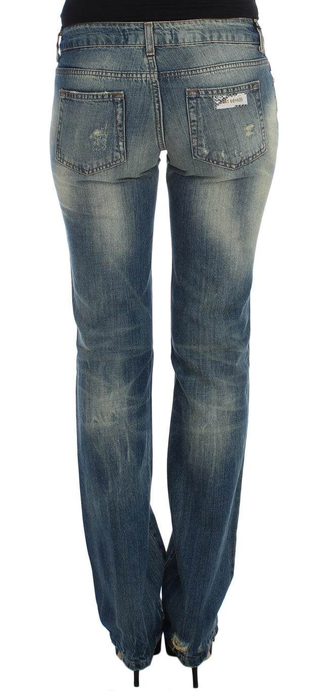 Cavalli Schlankes Bein mit niedriger Taille Denim